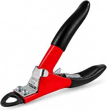 Resco Professional Guillotine Cat Nail Clippers with Grips, Red product photo