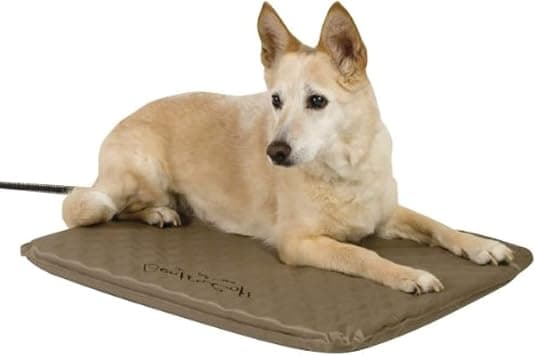K&H Lectro-Soft Outdoor Heated Pet Bed, Medium, Tan product photo